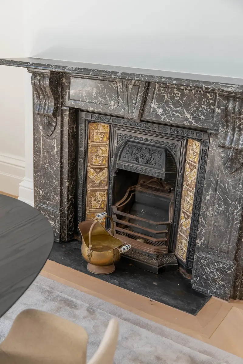 Normanby Residence — restored fireplace